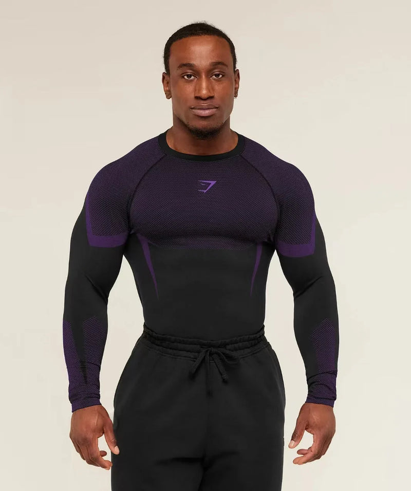 GYMSHARK ONYX V5 COMPRESSION LONGSLEEVES