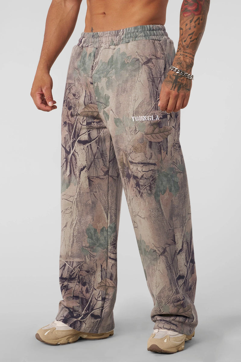 YOUNGLA TREE CAMO SWEATPANTS