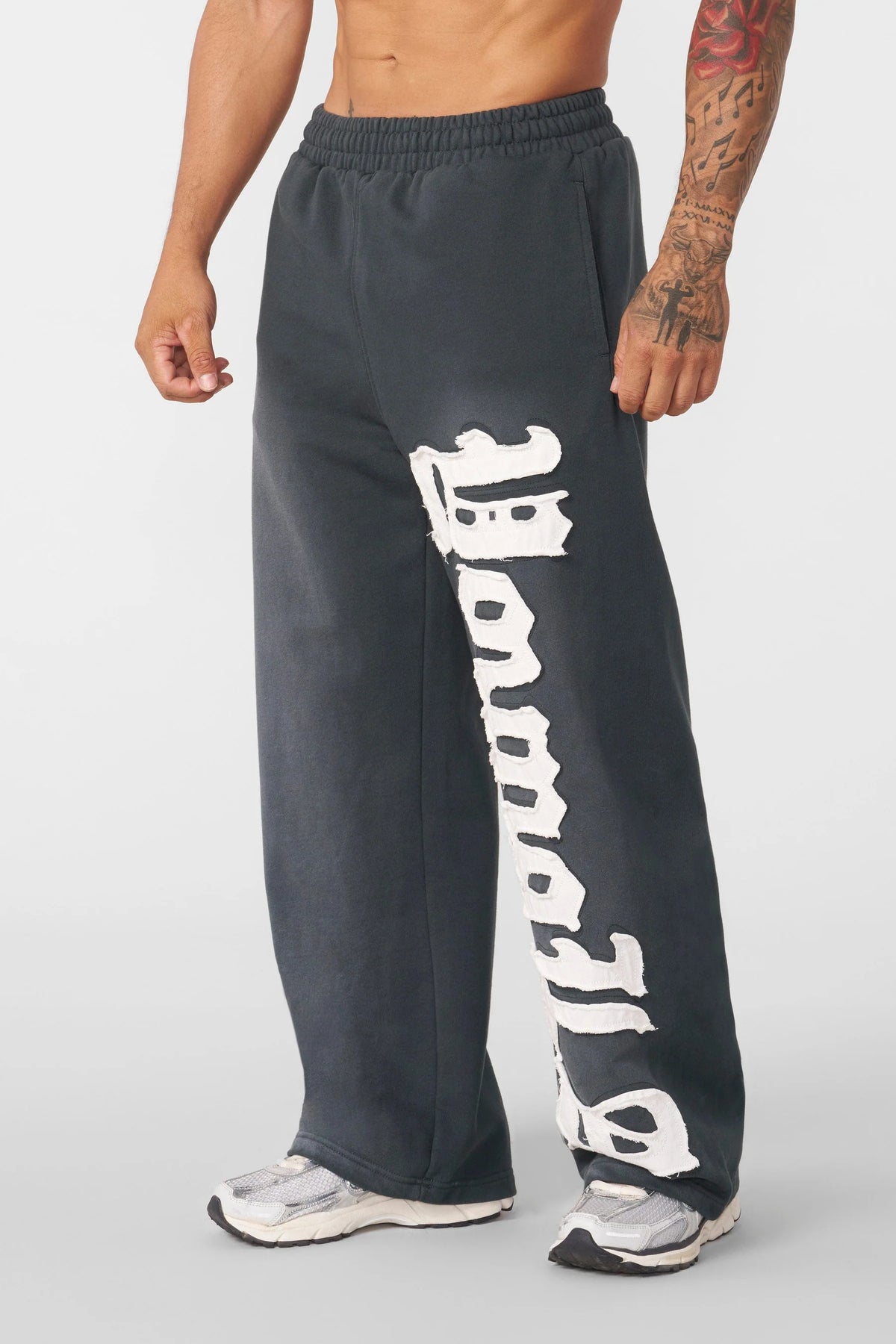 YOUNGLA PATCHED SWEATPANTS