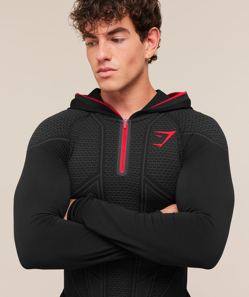 GYMSHARK ONYX V1 COMPRESSION HOODIE