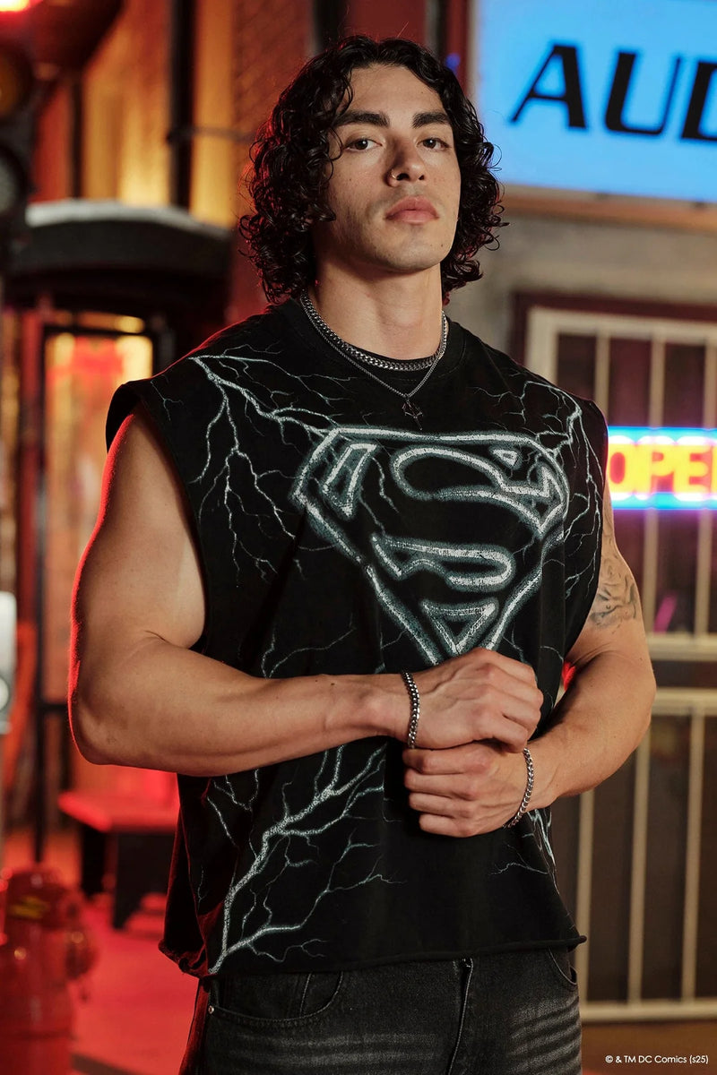 YOUNGLA X SUPERMAN CUT-OFFS