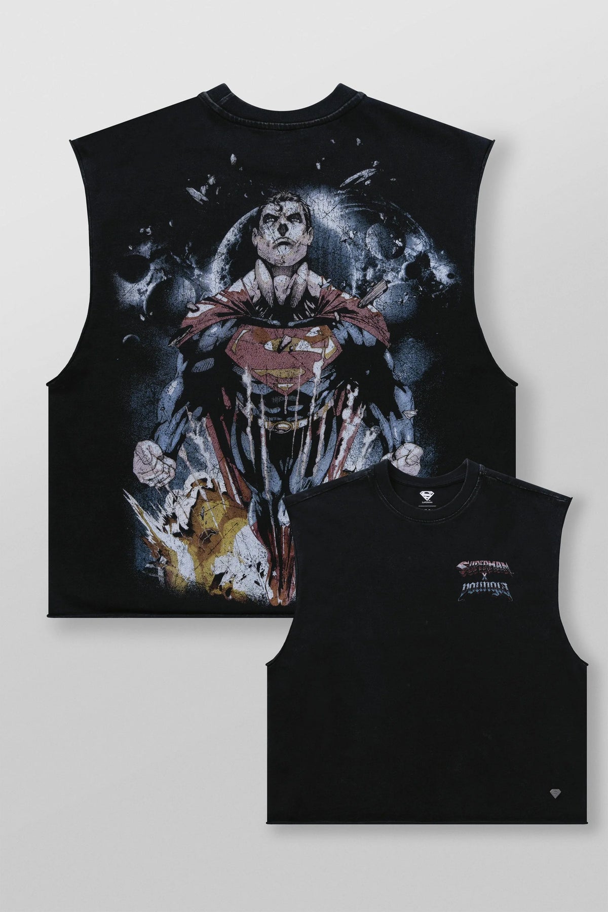 YOUNGLA X SUPERMAN CUT-OFFS