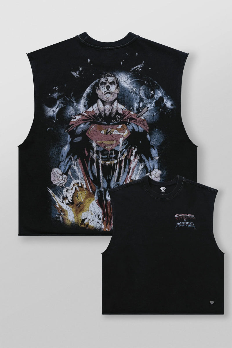 YOUNGLA X SUPERMAN CUT-OFFS