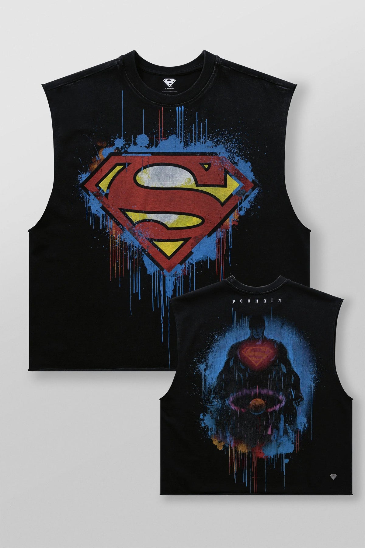 YOUNGLA X SUPERMAN CUT-OFFS