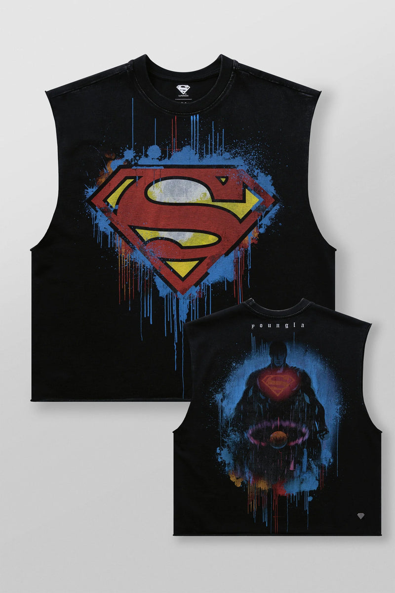 YOUNGLA X SUPERMAN CUT-OFFS