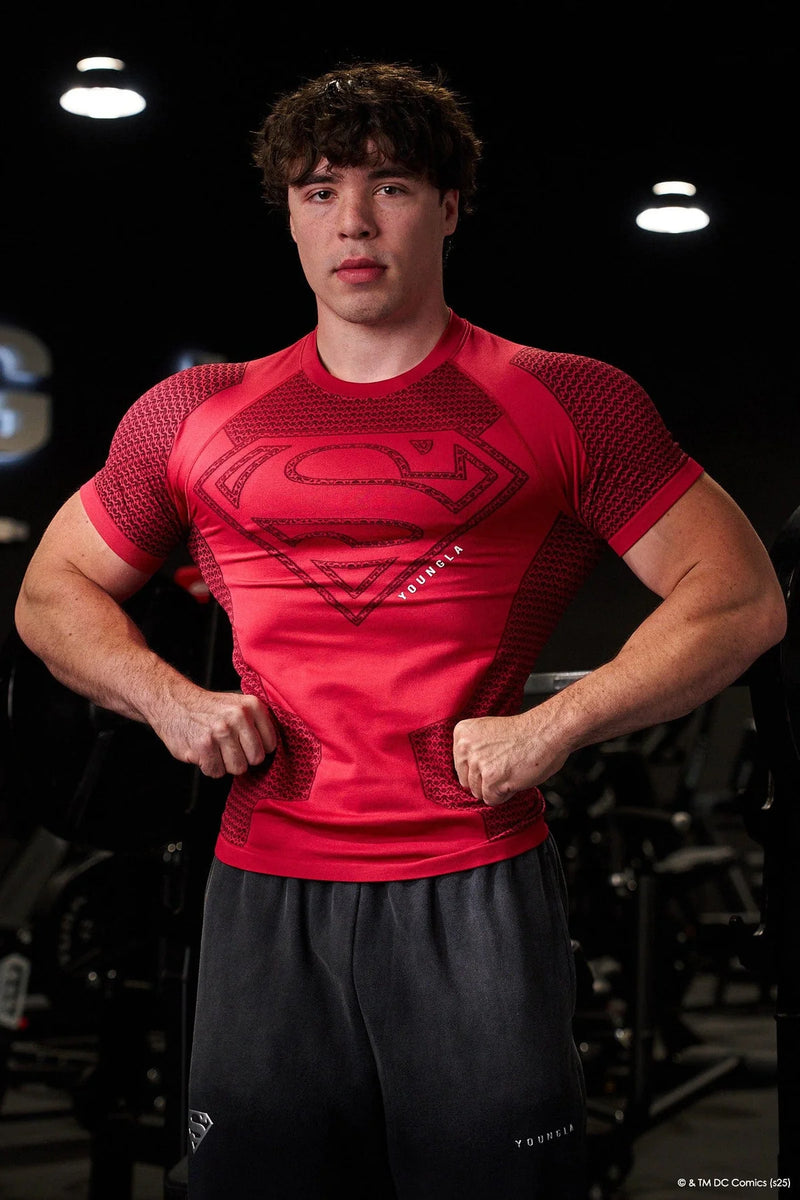 YOUNGLA X SUPERMAN COMPRESSION TEE