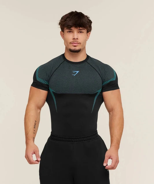 GYMSHARK ONYX V5 COMPRESSION TEE