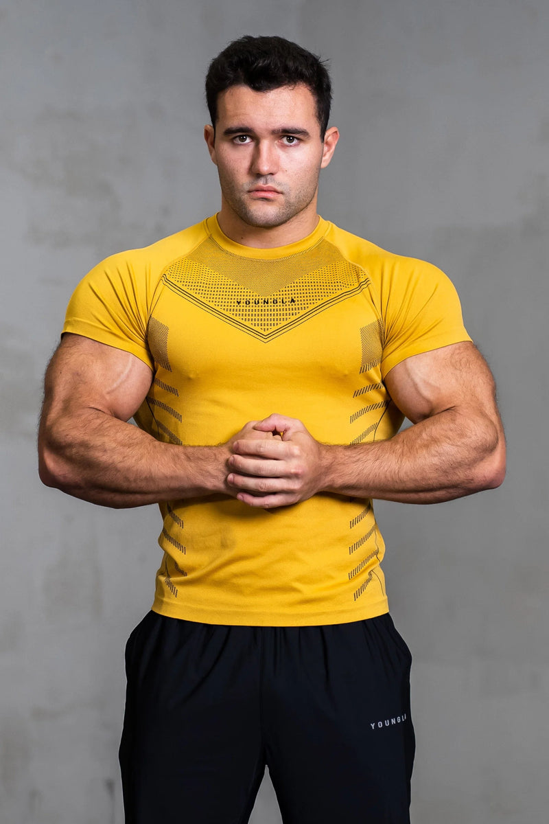 YOUNGLA SUPERVILLAN COMPRESSION TEES