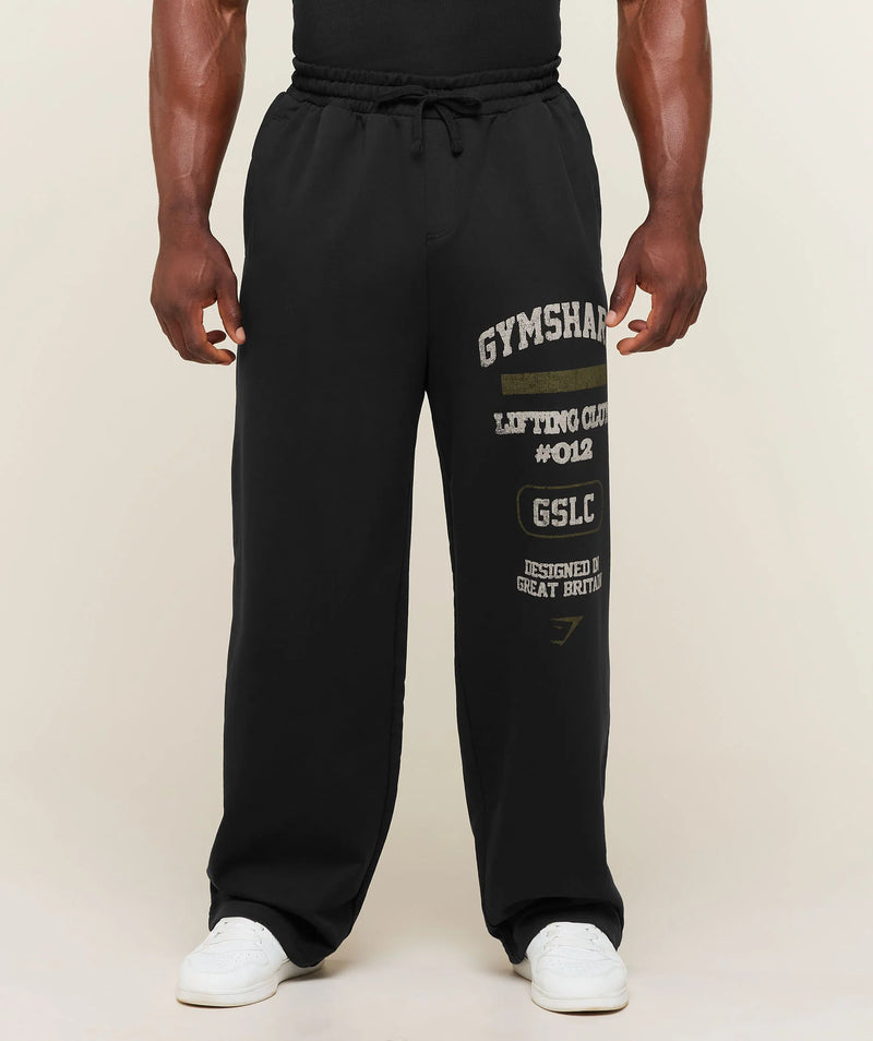GYMSHARK CLUB WIDE LEG SWEATPANTS