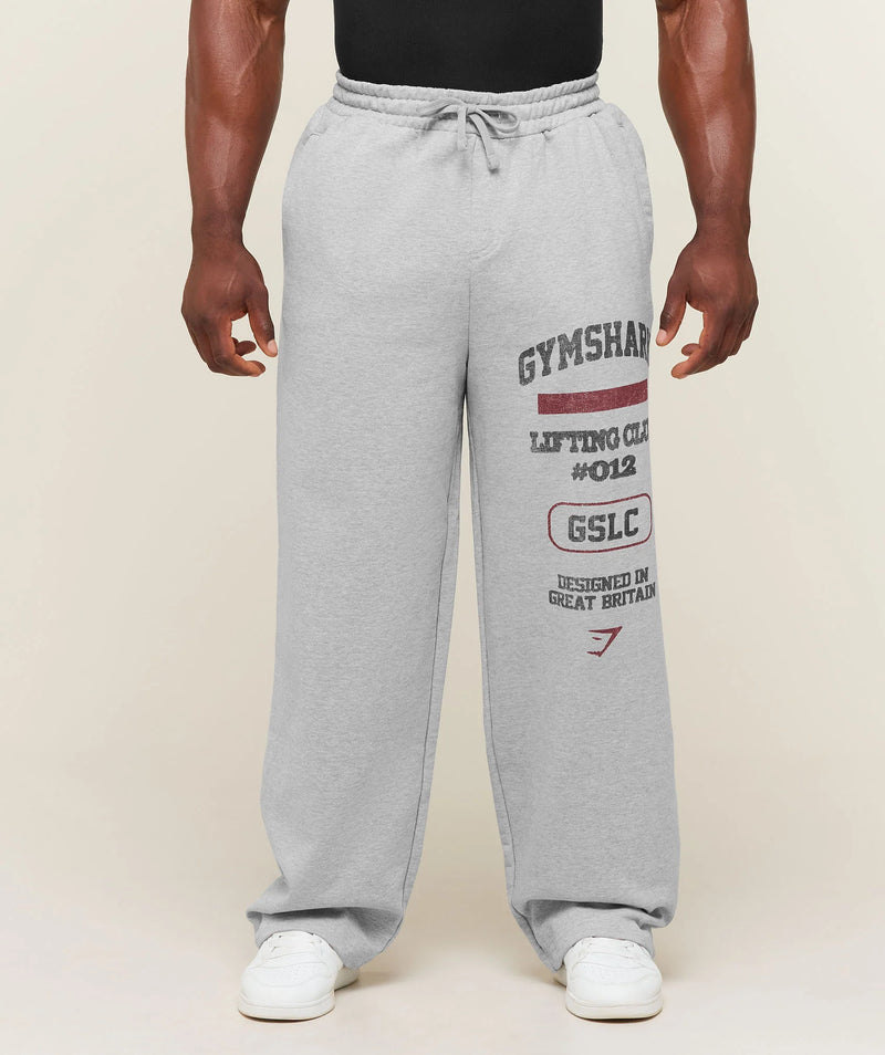 GYMSHARK CLUB WIDE LEG SWEATPANTS