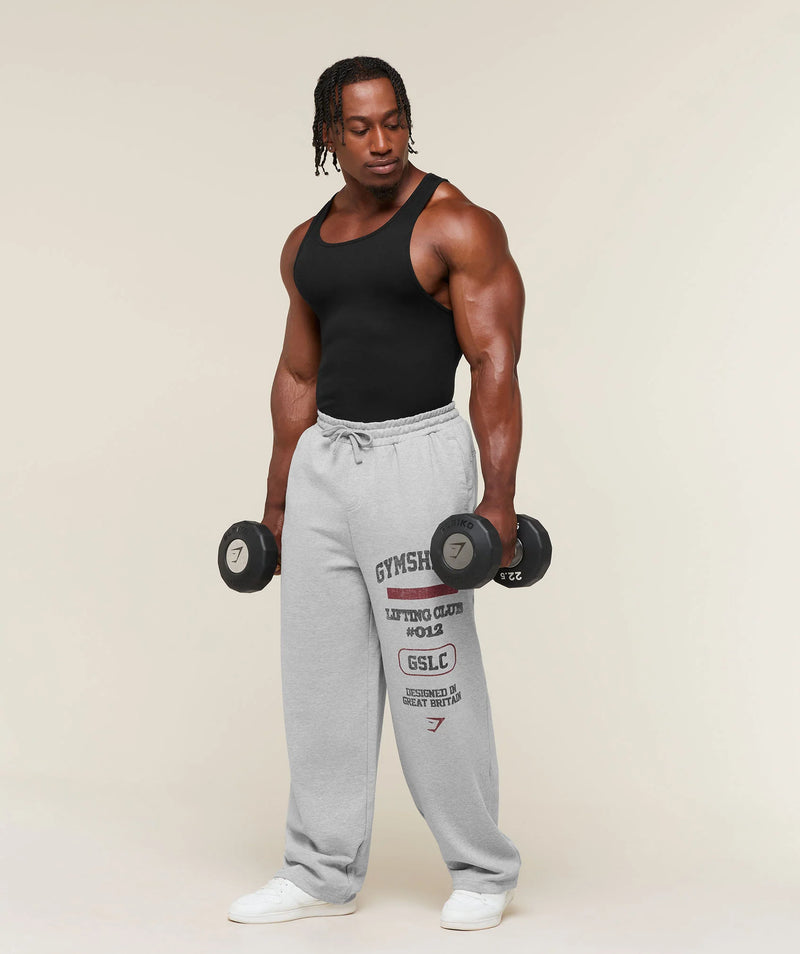 GYMSHARK CLUB WIDE LEG SWEATPANTS