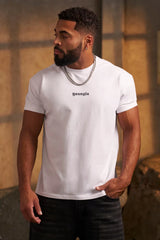 White fitted Tee