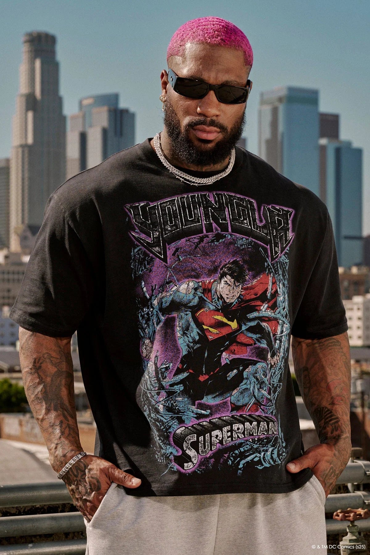 YOUNGLA X SUPERMAN PUMP COVER TEES