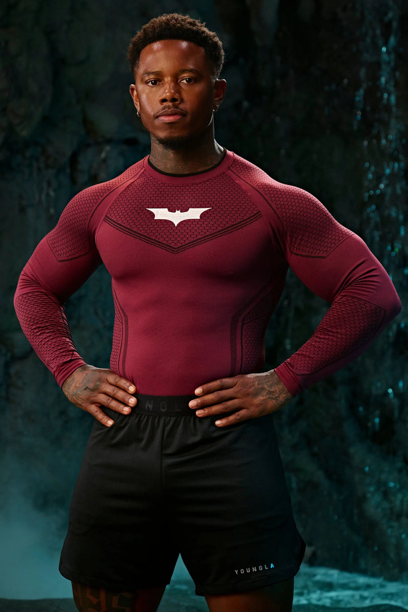 YOUNGLA X BATMAN COMPRESSION LONGSLEEVES