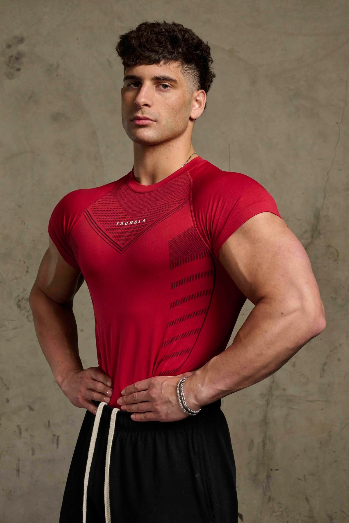 YOUNGLA SUPERVILLAN COMPRESSION TEES