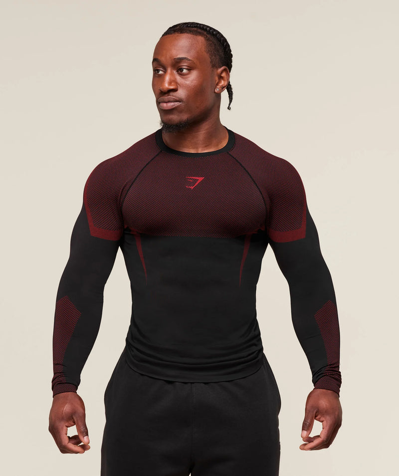 GYMSHARK ONYX V5 COMPRESSION LONGSLEEVES